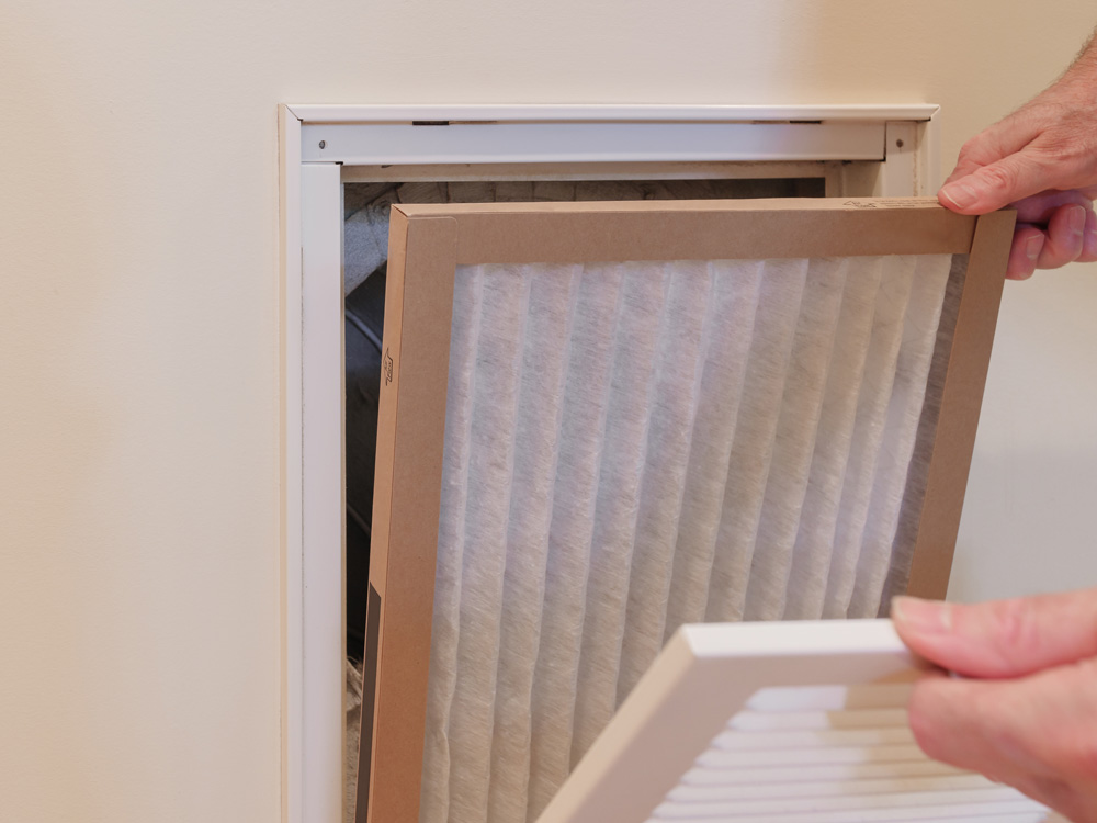 Replacing HVAC wall vent air filter