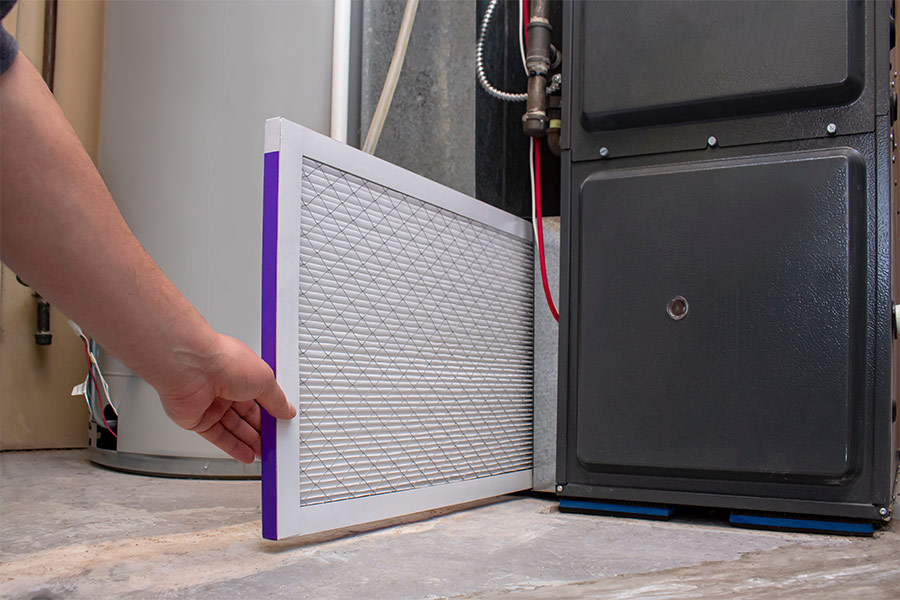 Dirty furnace filter